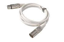 White DMX Cable 3pin XLR Male to Female 120 OhmChoice of Length
